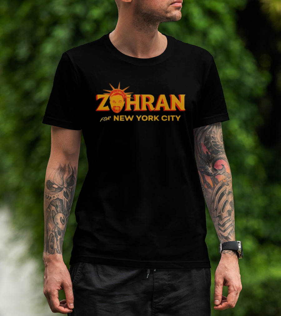 Zohran For New York City Sunburst Design T-Shirt
