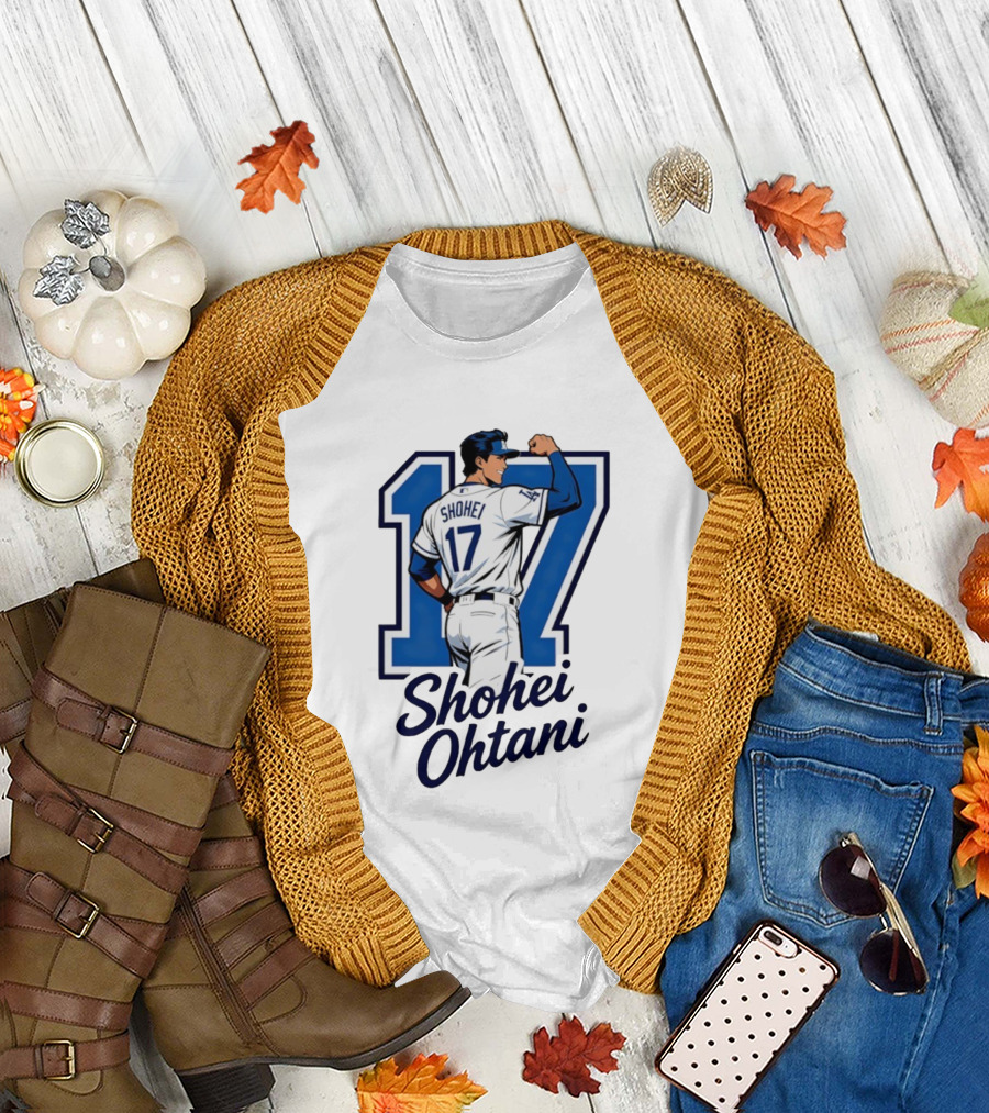 Shohei Ohtani 17 Los Angeles Dodgers Fan Gear T-Shirt
