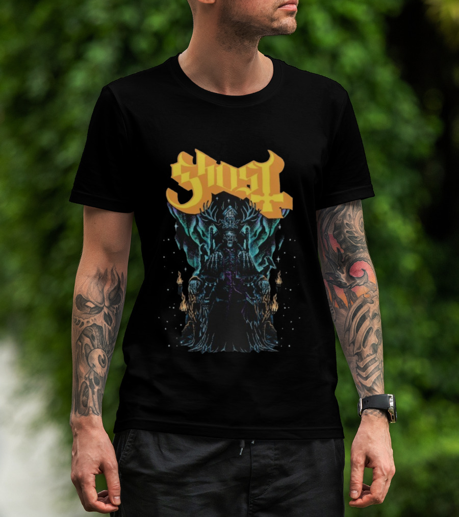 Ghost Solstace King Gothic Throne Artwork T-Shirt