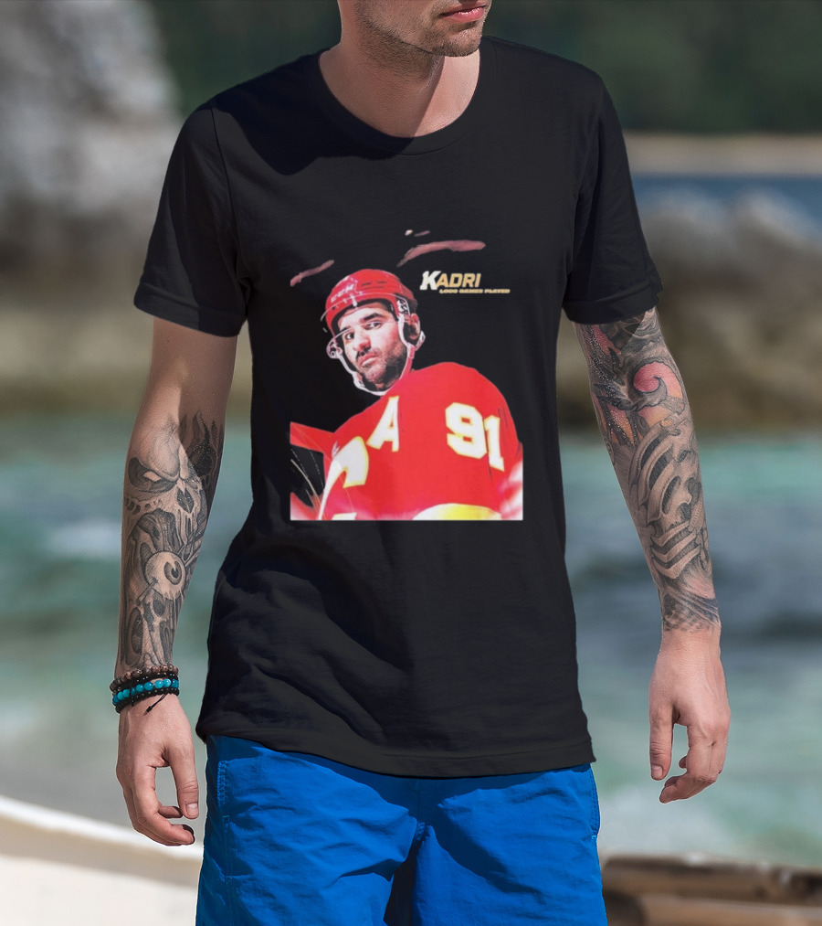Kadri Calgary Hockey 91 Achievement Milestone T-Shirt