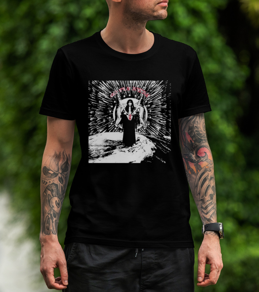 The Velveteers Go Fly Away Angel Wings Burst T-Shirt