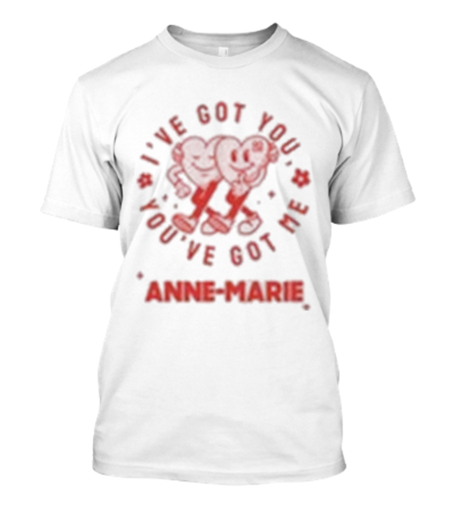 Anne Marie I've Got You You've Got Me Heart Motif T-Shirt