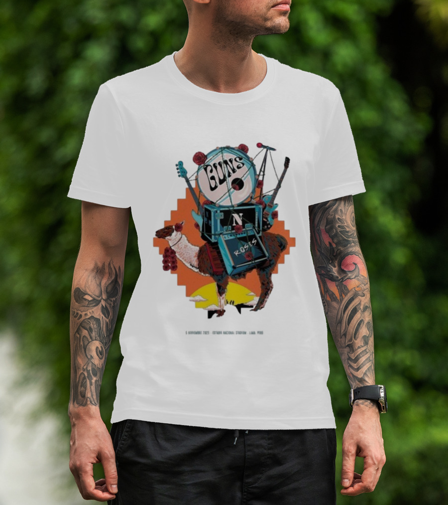 Guns N Roses Live In Lima Peru Estadio Nacional 5 Noviembre 2025 T-Shirt