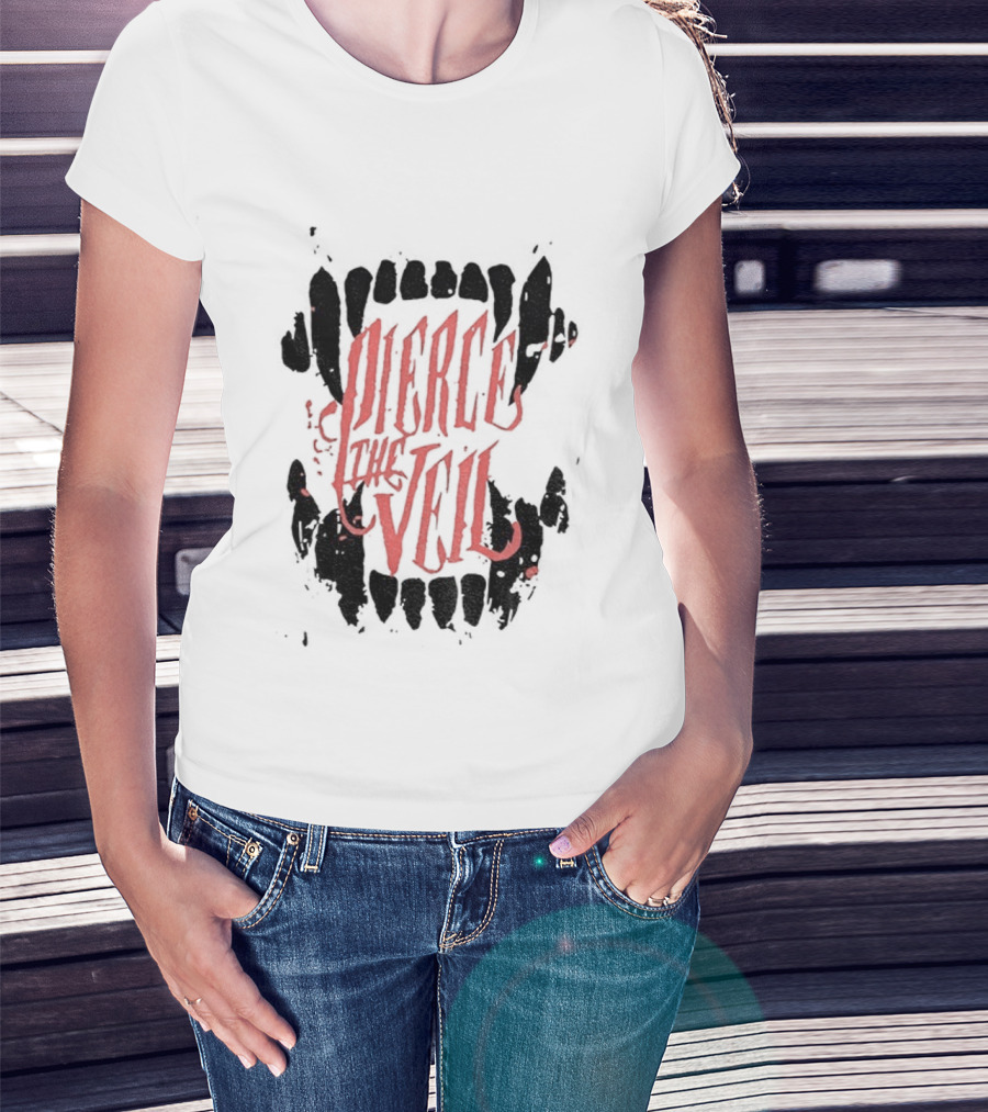 Pierce The Veil I Can’t Hear You World Tour 2026 Vintage Teeth Design T-Shirt