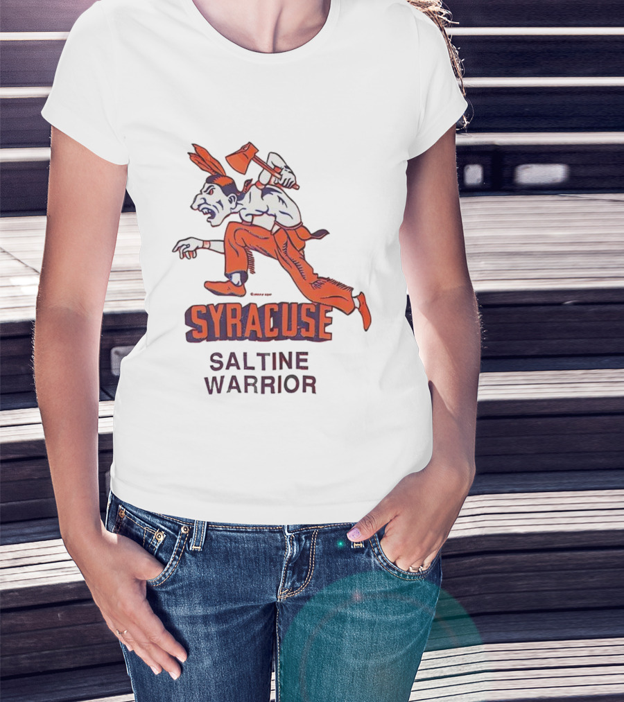 Syracuse Saltine Warrior Vintage Mascot Image T-Shirt