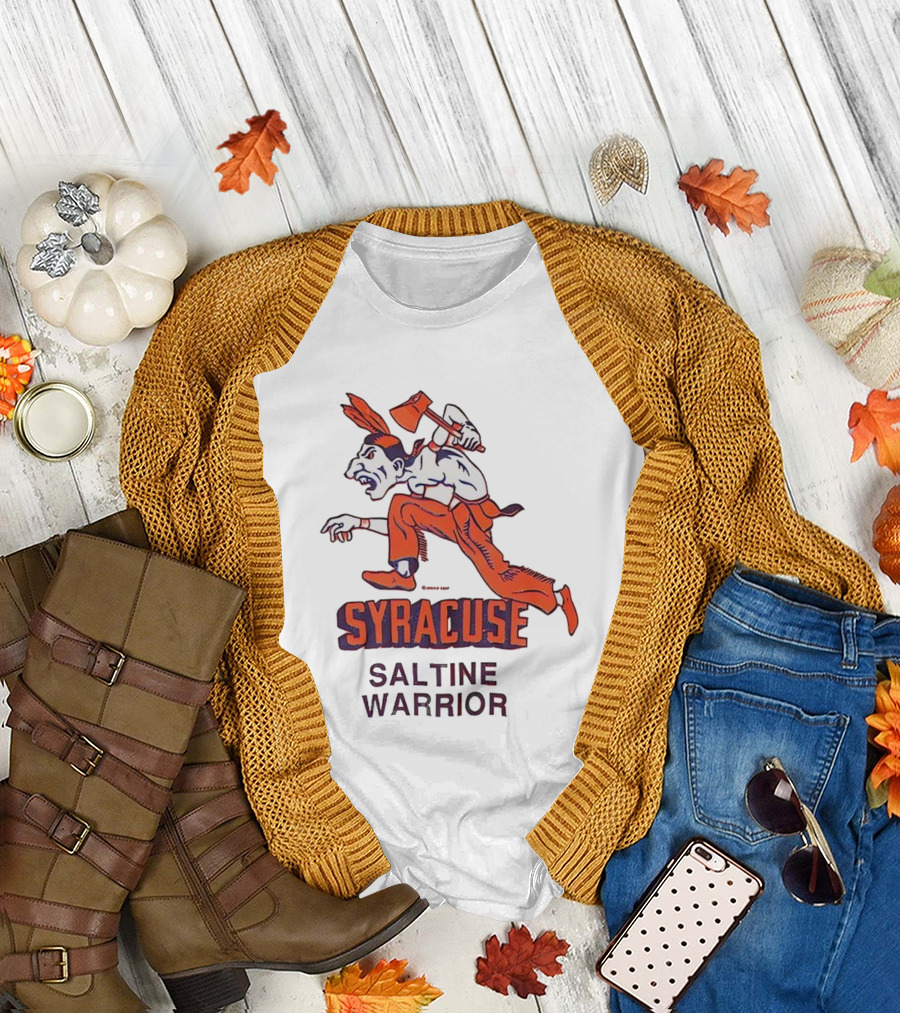 Syracuse Saltine Warrior Vintage Mascot Image T-Shirt