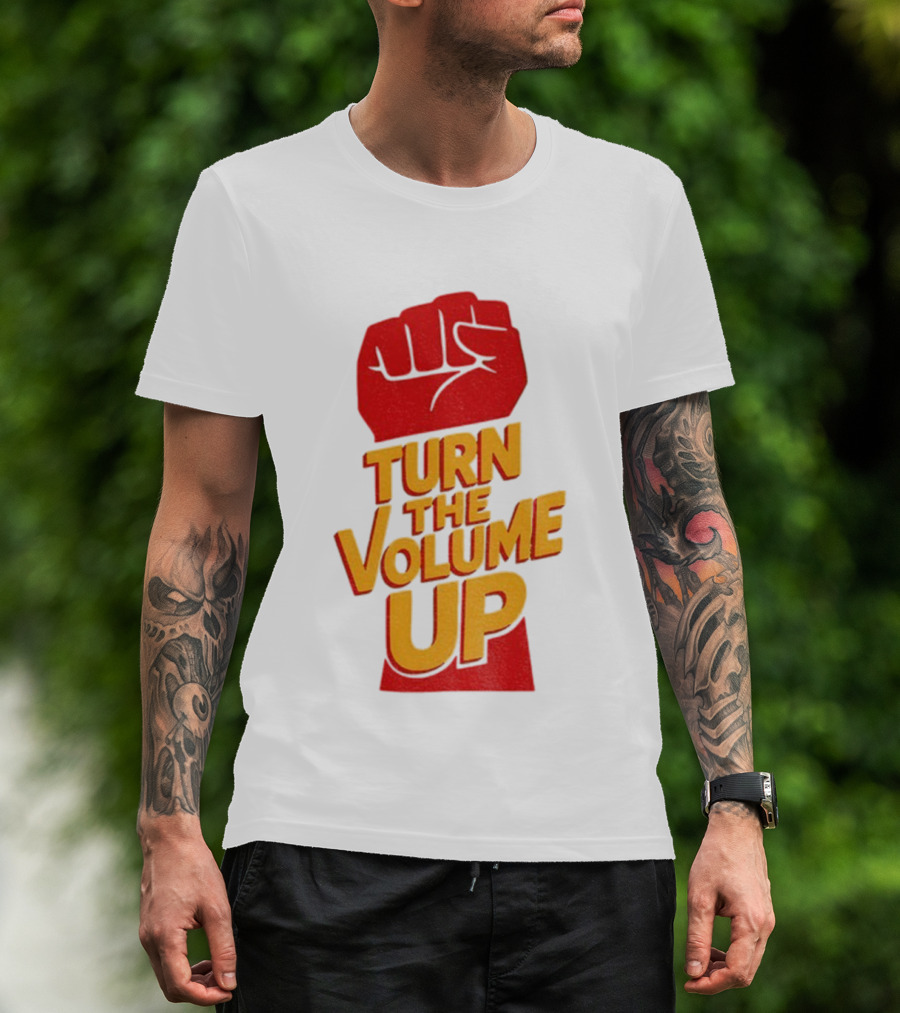 Turn The Volume Up Progressive Fist Symbol Mayor Mamdani NYC Elections 2025 T-Shirt