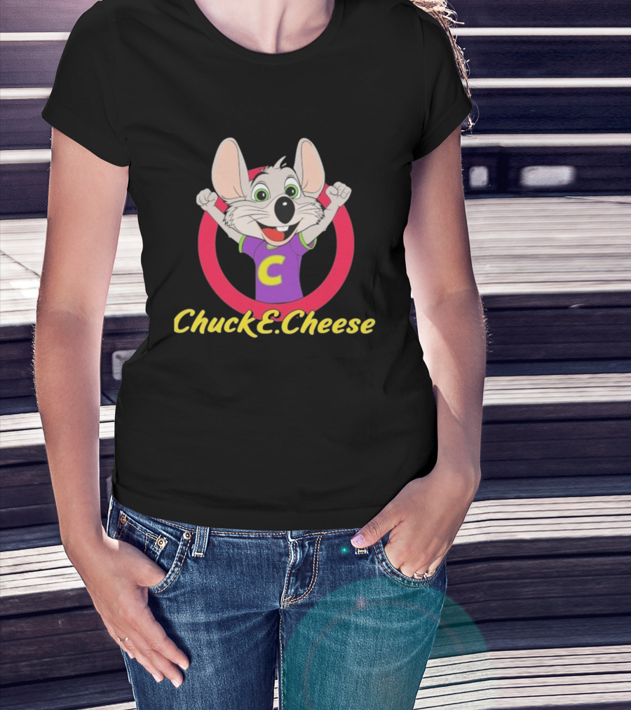 Chuck E Cheese Celebratory Character Circle T-Shirt