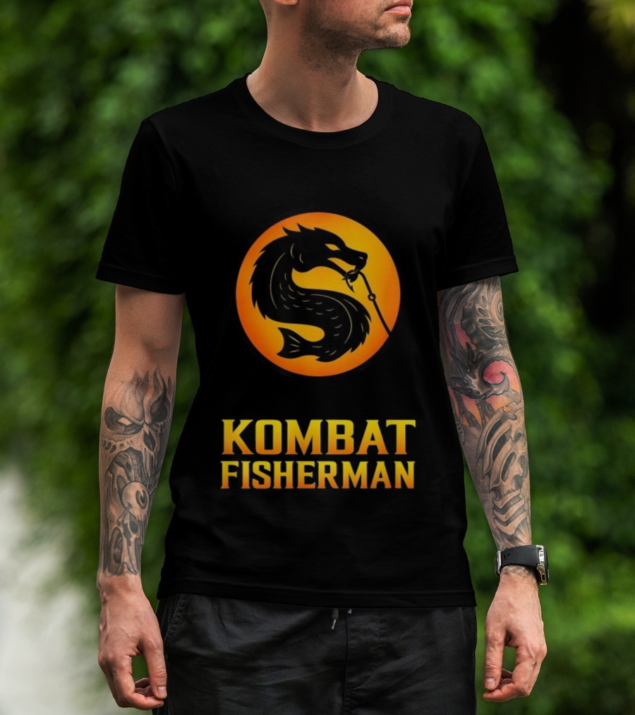 Kombat Fisherman Salmon Fishing Combat Gaming T-Shirt