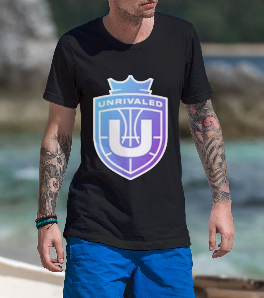 Unrivaled Gradient Basketball Crest T-Shirt