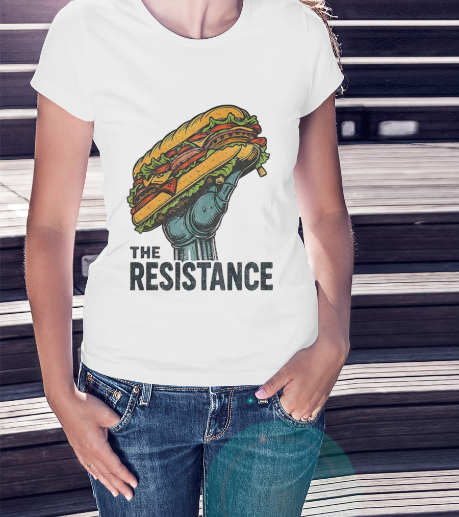 The Resistance Sandwich Fist Abolish ICE Washington T-Shirt