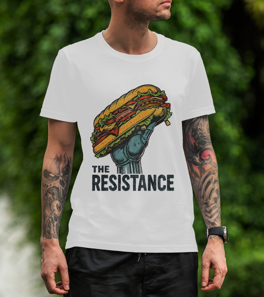 The Resistance Sandwich Fist Abolish ICE Washington T-Shirt