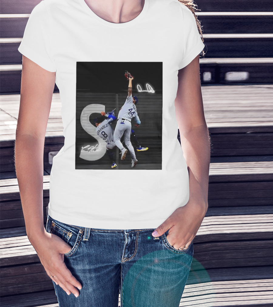 World Series Game 7 Hernández 8 Pages 44 Signatures T-Shirt