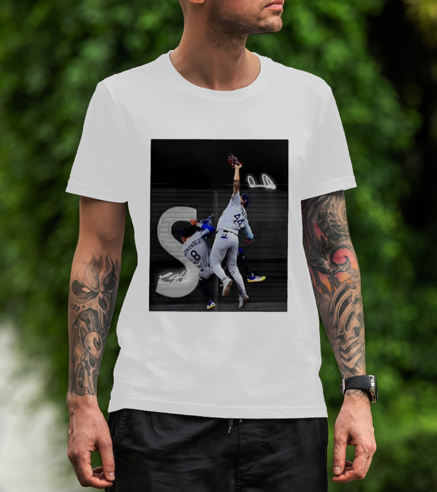 World Series Game 7 Hernández 8 Pages 44 Signatures T-Shirt