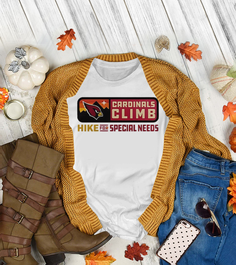 Cardinals Climb Hike for Special Needs 2025 Adventure T-Shirt
