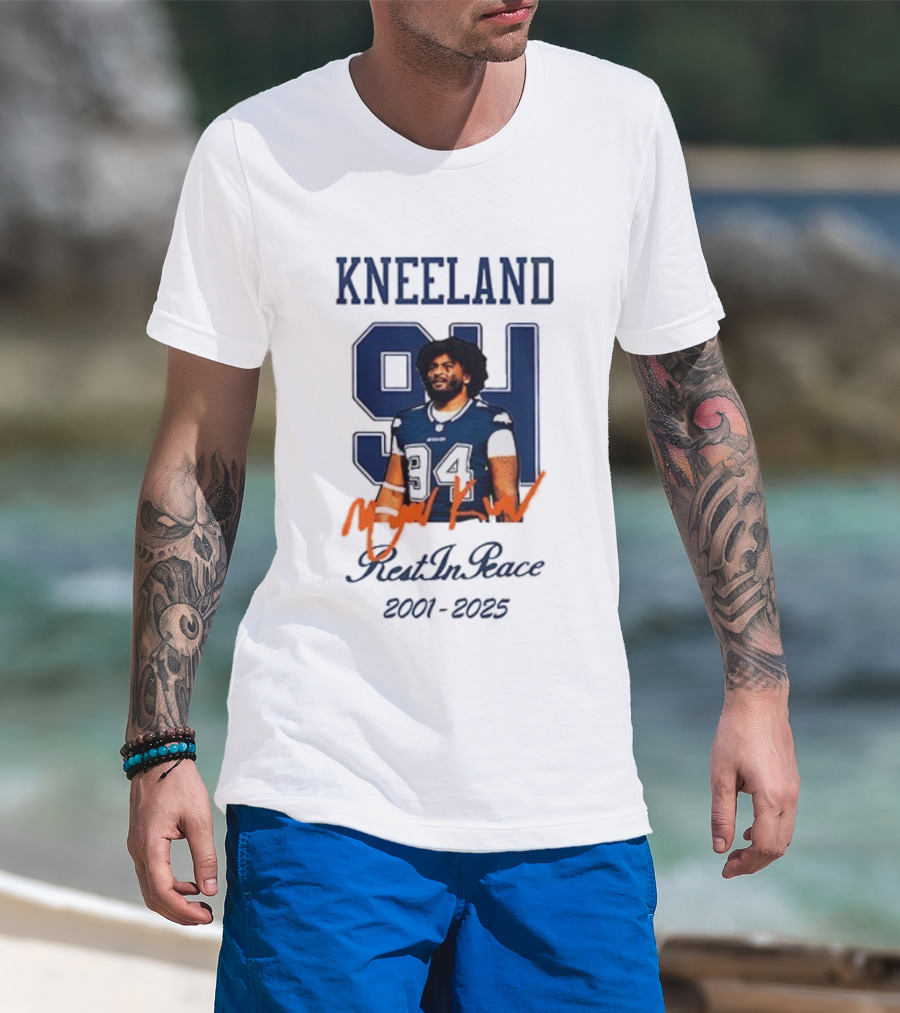 Dallas Cowboys Kneeland 94 Rest In Peace 2001-2025 T-Shirt