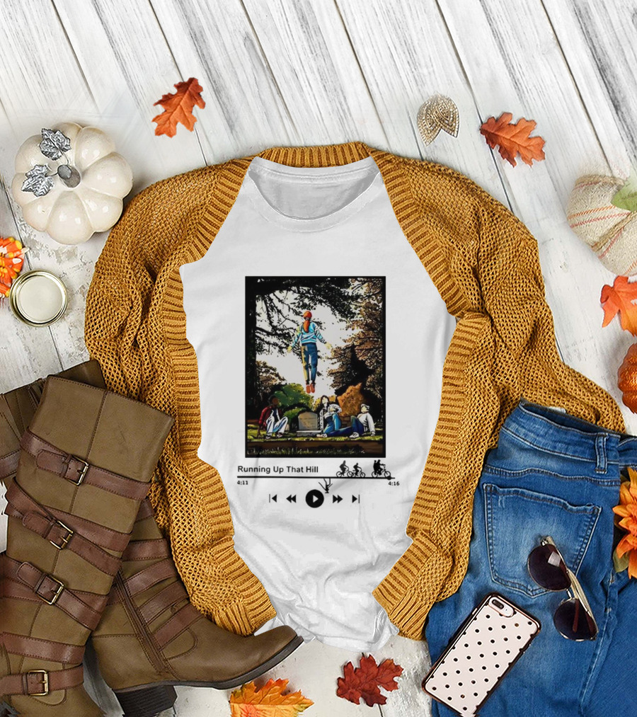Max Mayfield Stranger Things Running Up That Hill Music Player Interface Scene T-Shirt