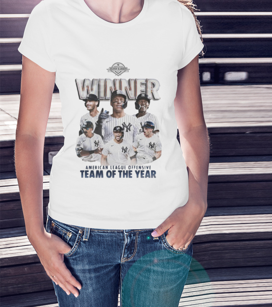 New York Yankees Silver Slugger Winner American League Team Of The Year T-Shirt