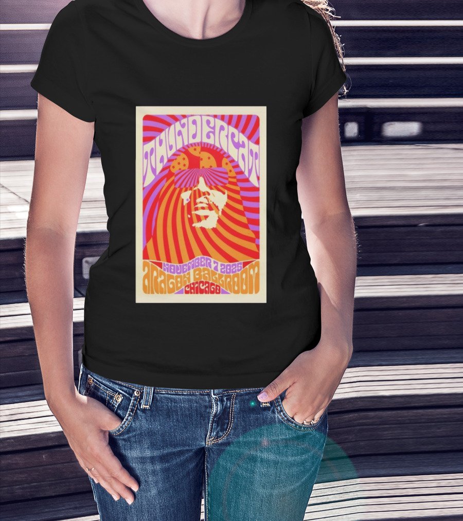 Thundercat November 2025 Aragon Ballroom Chicago Psychedelic Tour T-Shirt