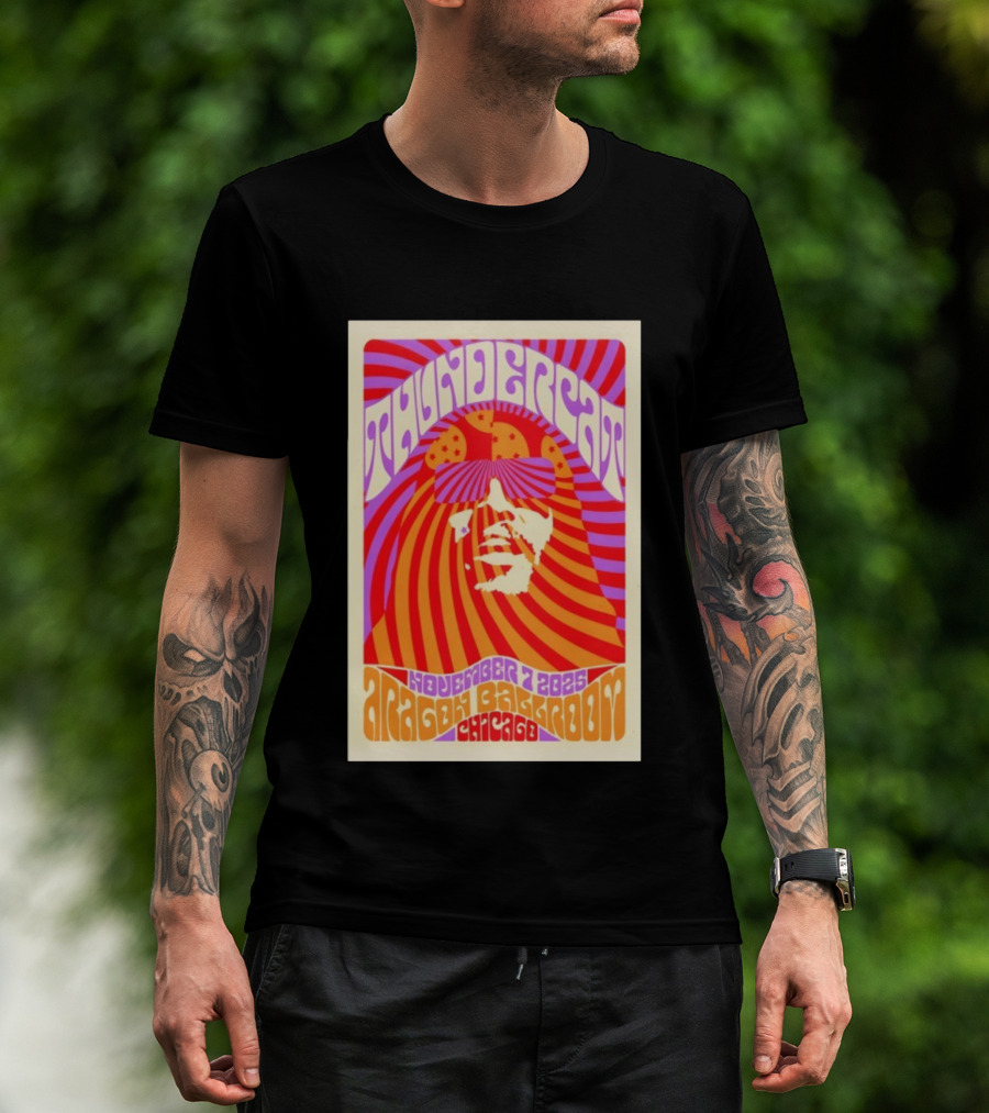 Thundercat November 2025 Aragon Ballroom Chicago Psychedelic Tour T-Shirt