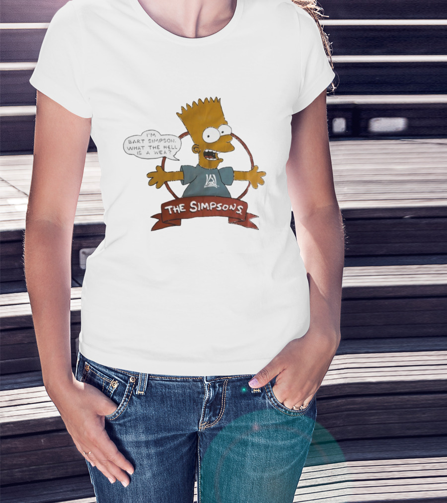 The Simpsons Bart Simpson What The Hell Is A Wea T-Shirt