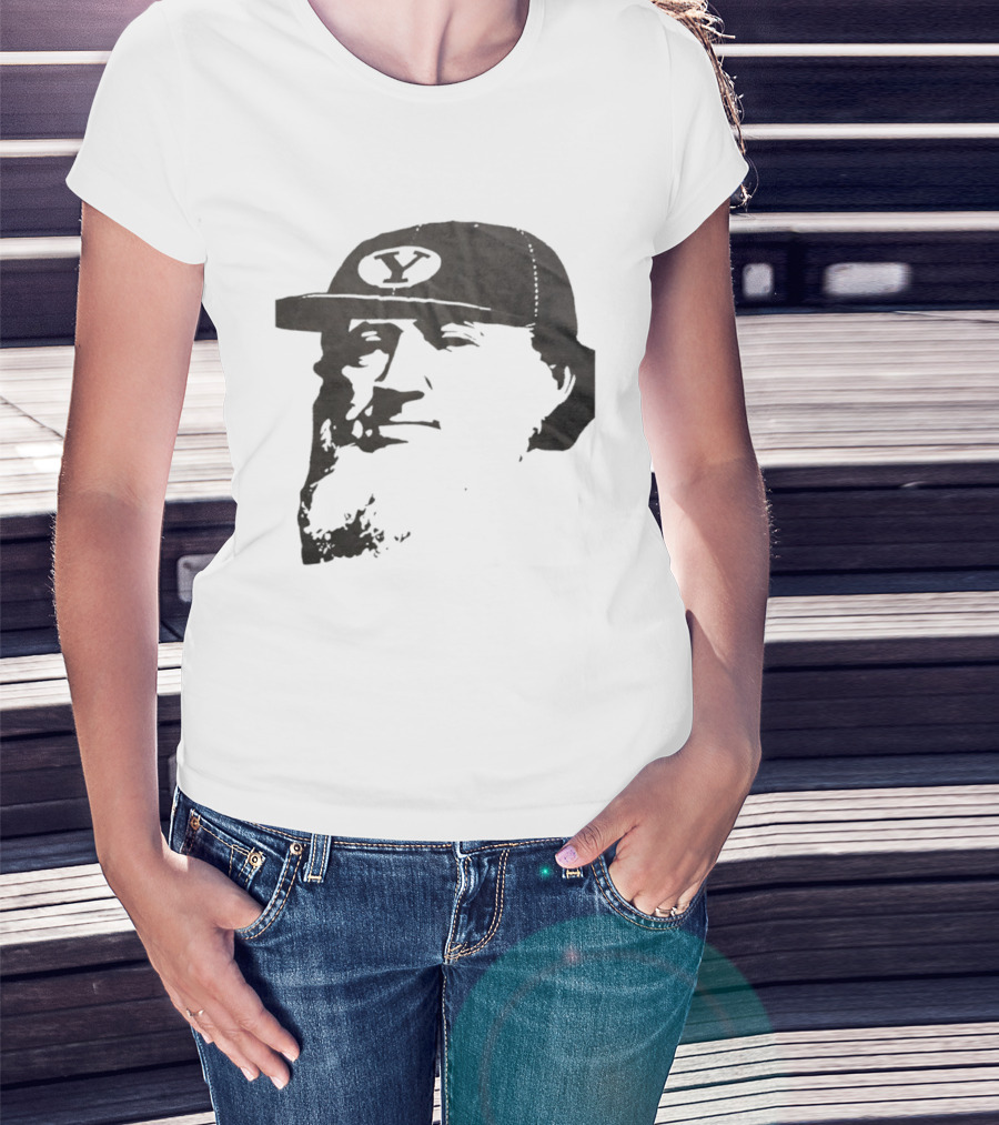 Flat Brim Brigham Young University Y Cougars Hat T-Shirt