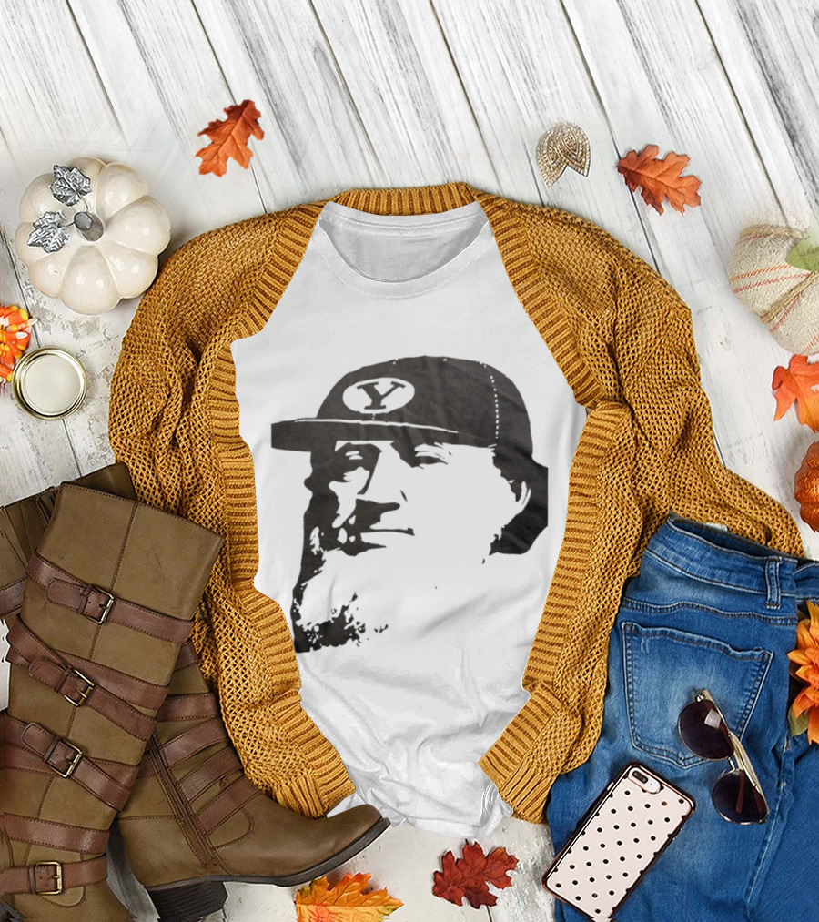 Flat Brim Brigham Young University Y Cougars Hat T-Shirt