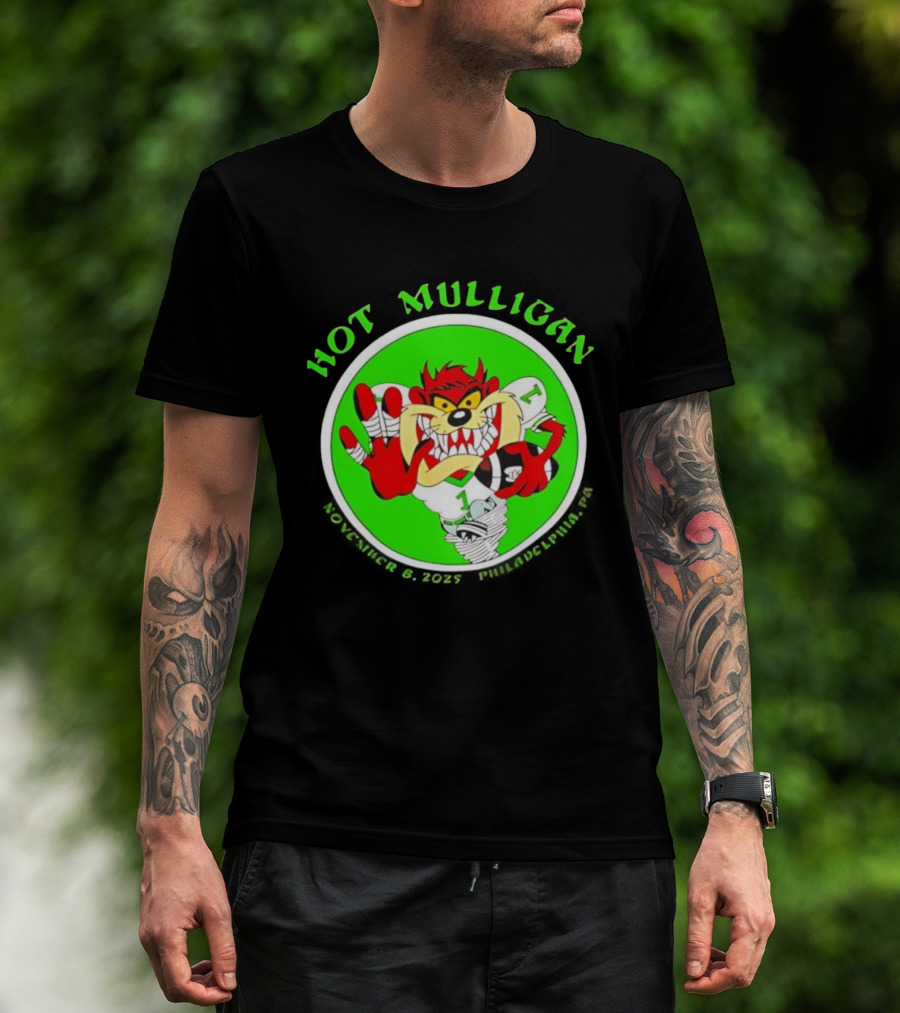 Hot Mulligan The Fillmore Philadelphia Nov 8th 2025 Looney Tunes Character T-Shirt