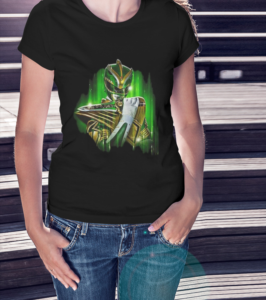 Mighty Morphin Green Power Ranger With Dragon Dagger T-Shirt