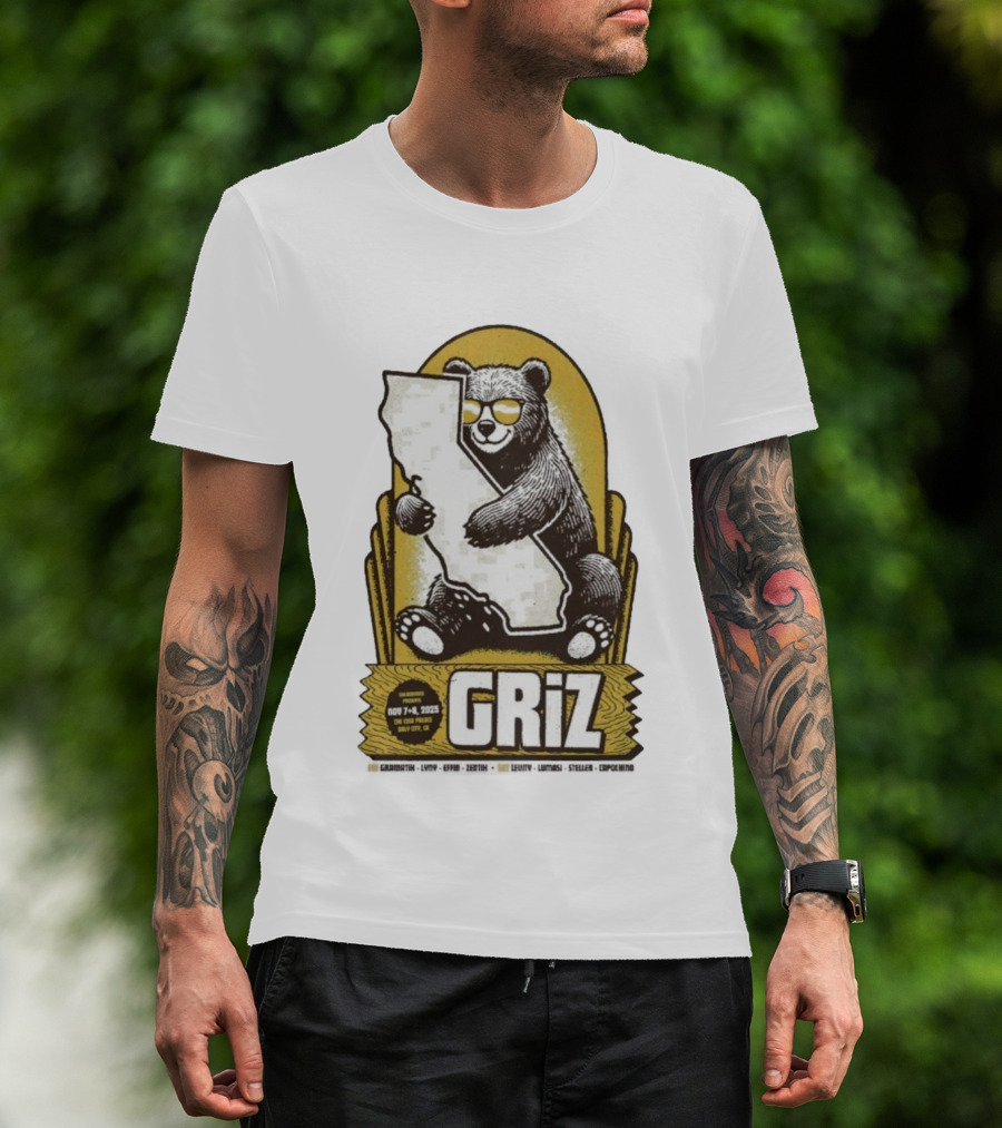 GRiZ November 7-8 2025 The Fox Theater Oakland California Bear T-Shirt