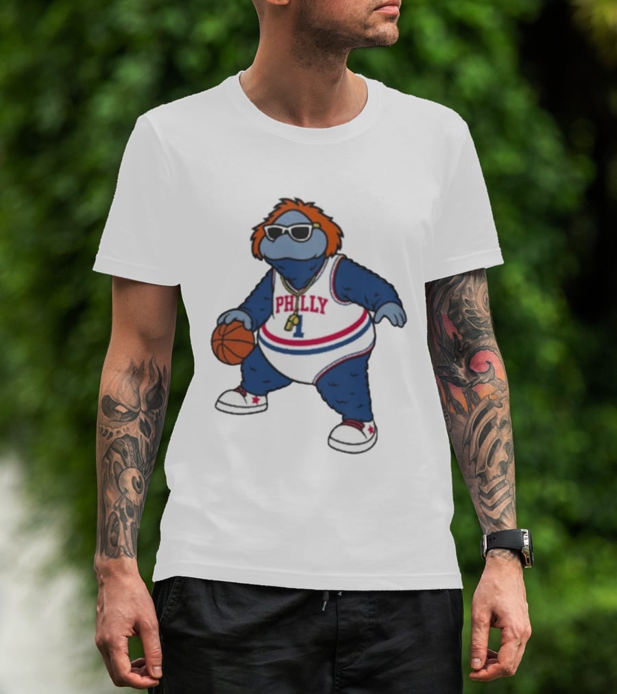 Philadelphia 76ers Philly Mascot Basketball Character T-Shirt