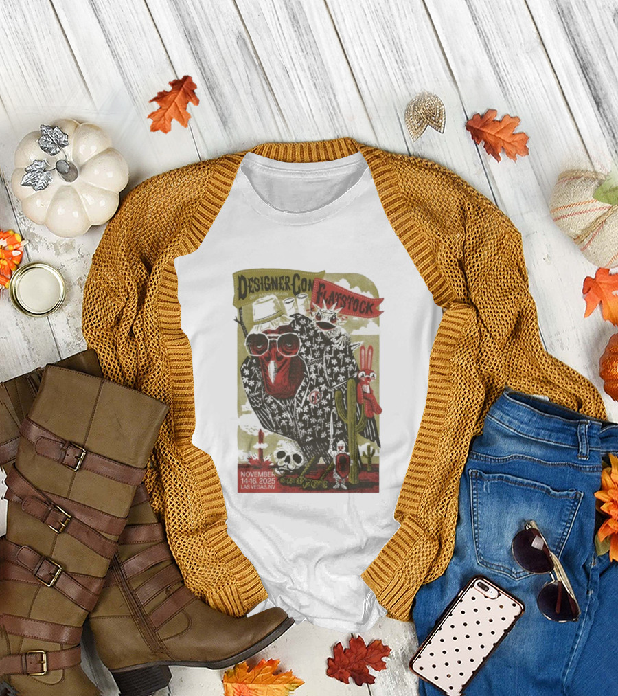 Flatstock 11 DesignerCon 20th Anniversary Las Vegas NV November 14-16 2025 T-Shirt