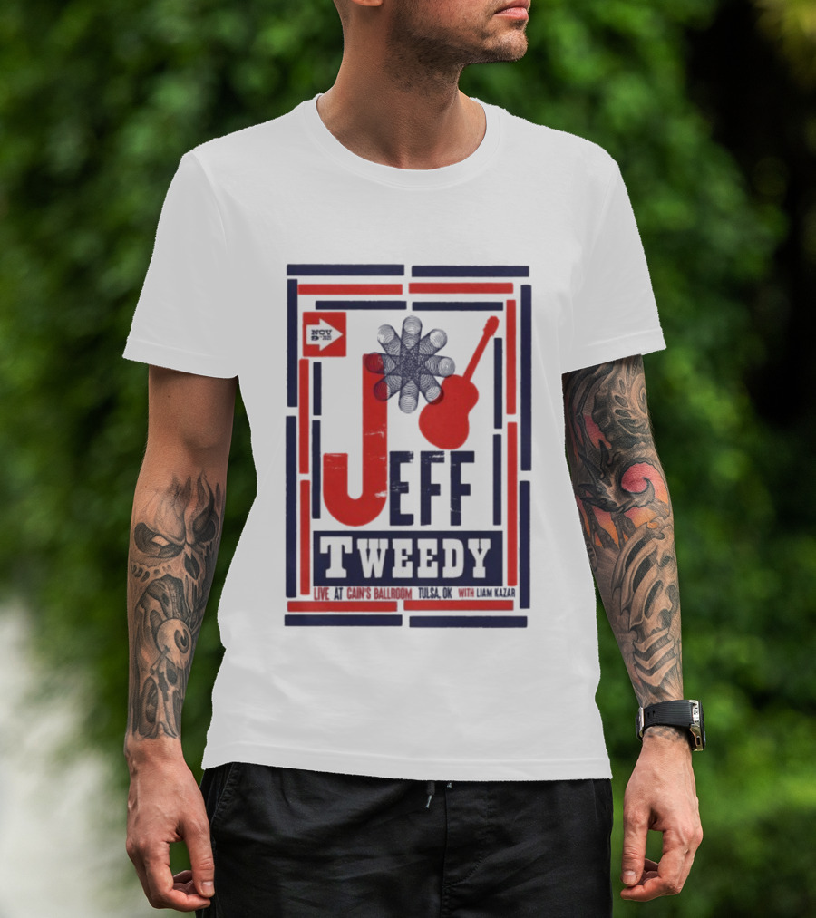 Jeff Tweedy Nov 9 Cain's Ballroom Concert Guitar Design T-Shirt