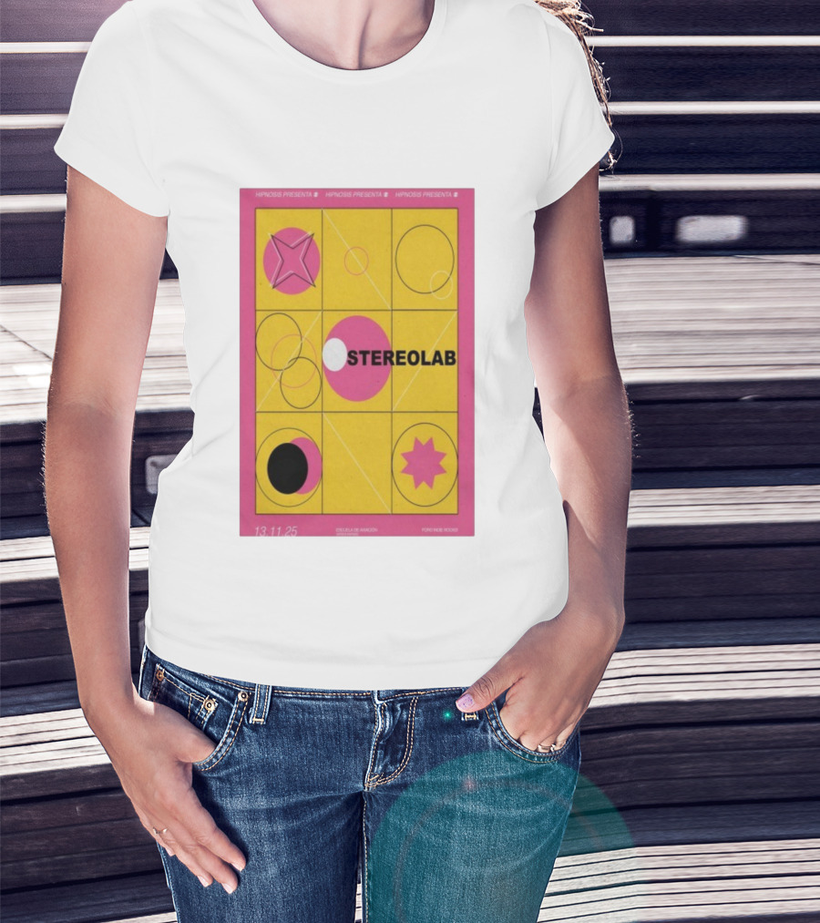 Hypnosis Presenta Stereolab Mexico 13.11.25 Foro Indie Rocks Escuela De Aviacion T-Shirt