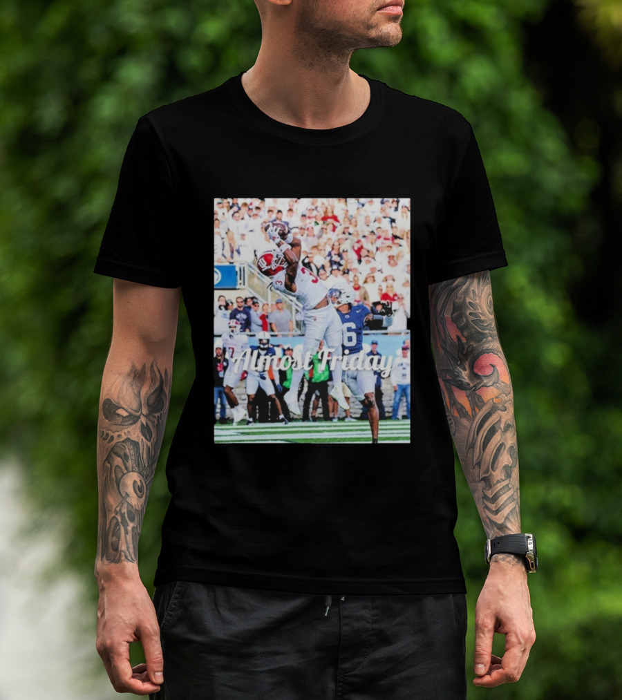 Almost Friday Indiana Hoosiers Football Catch Stadium Crowd T-Shirt