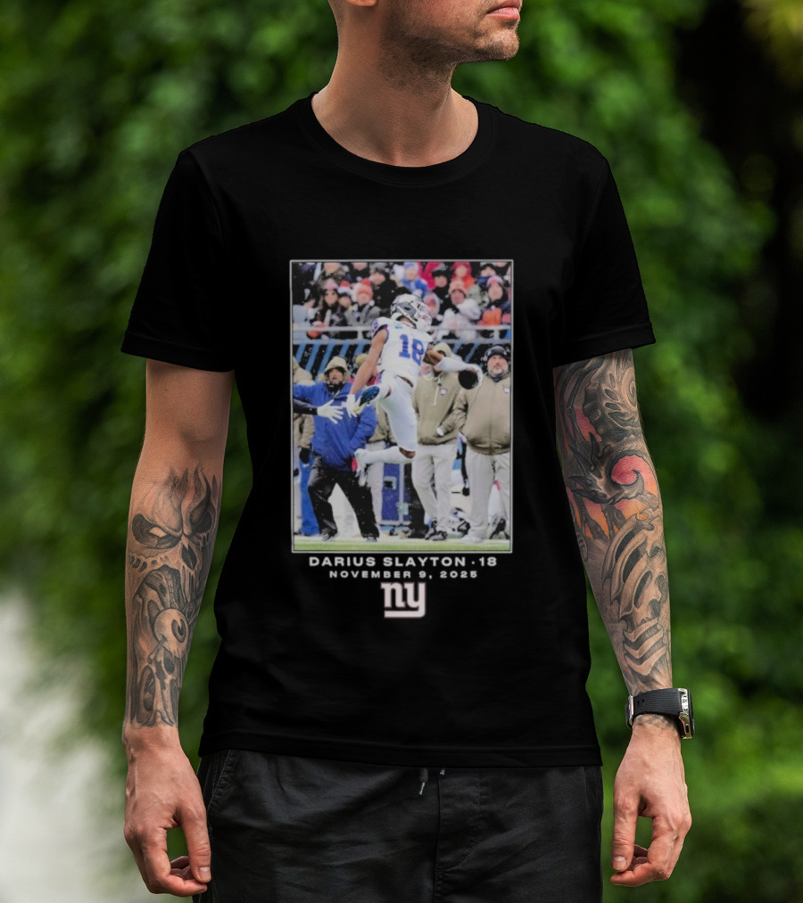 Darius Slayton New York Giants NFL Week 10 November 9 2025 T-Shirt