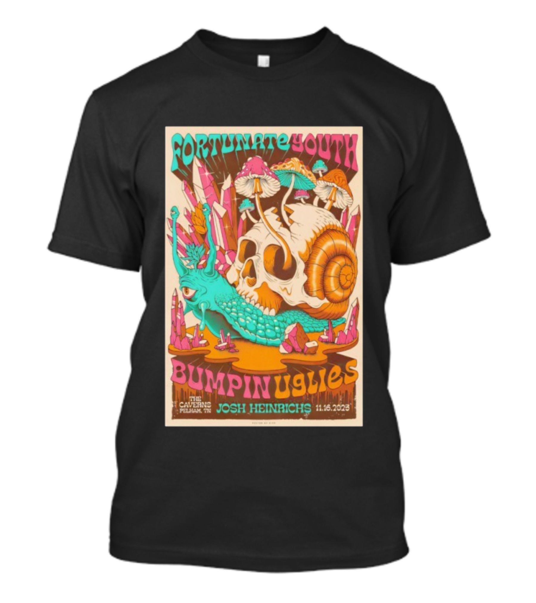Fortunate Youth Bumpin Uglies Josh Heinrichs The Caverns Pelham TN 11.16.2023 Art T-Shirt