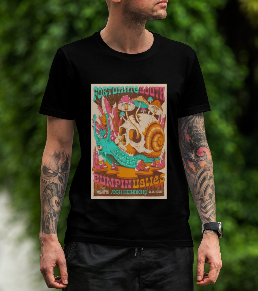 Fortunate Youth Bumpin Uglies Josh Heinrichs The Caverns Pelham TN 11.16.2023 Art T-Shirt