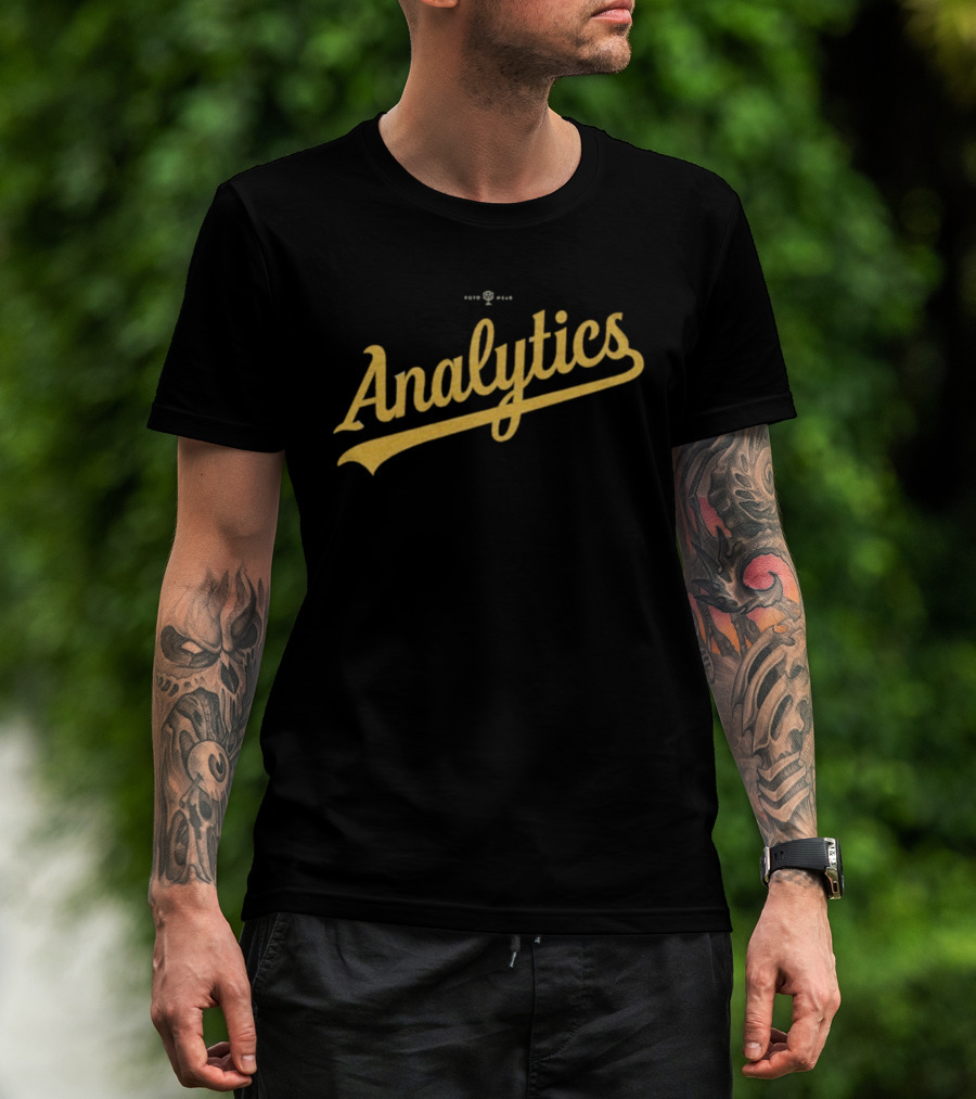 Oakland Athletics Analytics Script Retro Style T-Shirt