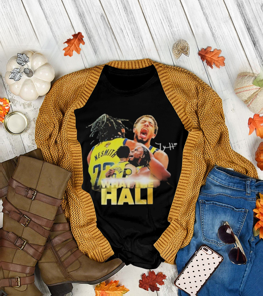 Tyrese Haliburton Hug Aaron Nesmith What The Hali Indiana Pacers 2025 T-Shirt