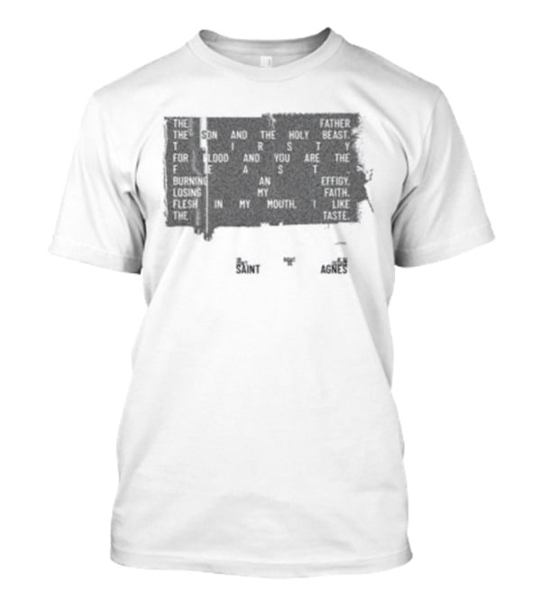 Saint Agnes My God Fearing Days Are Gone Black Tie T-Shirt