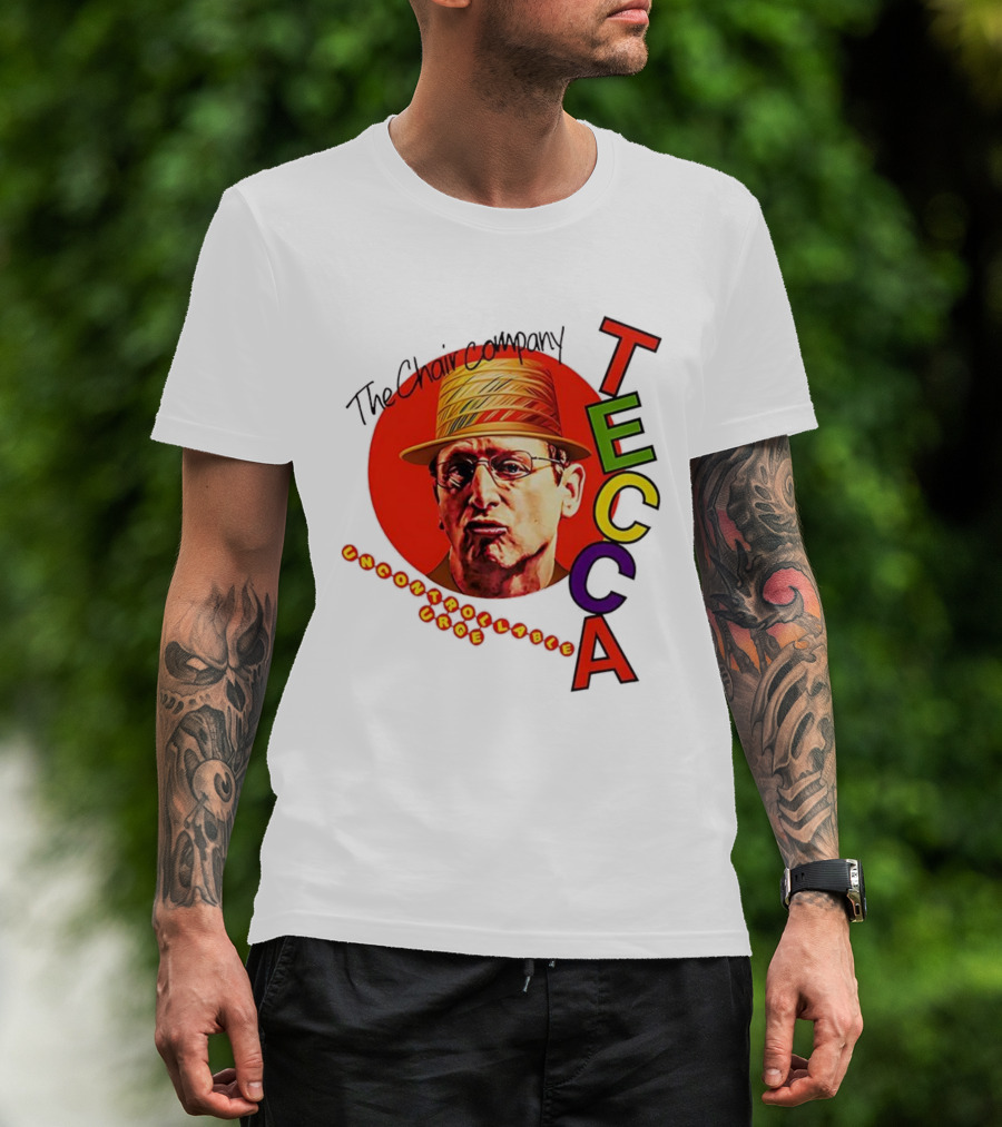 Tim Robinson The Chair Company Uncontrollable Urge Tecca Hat Portrait T-Shirt