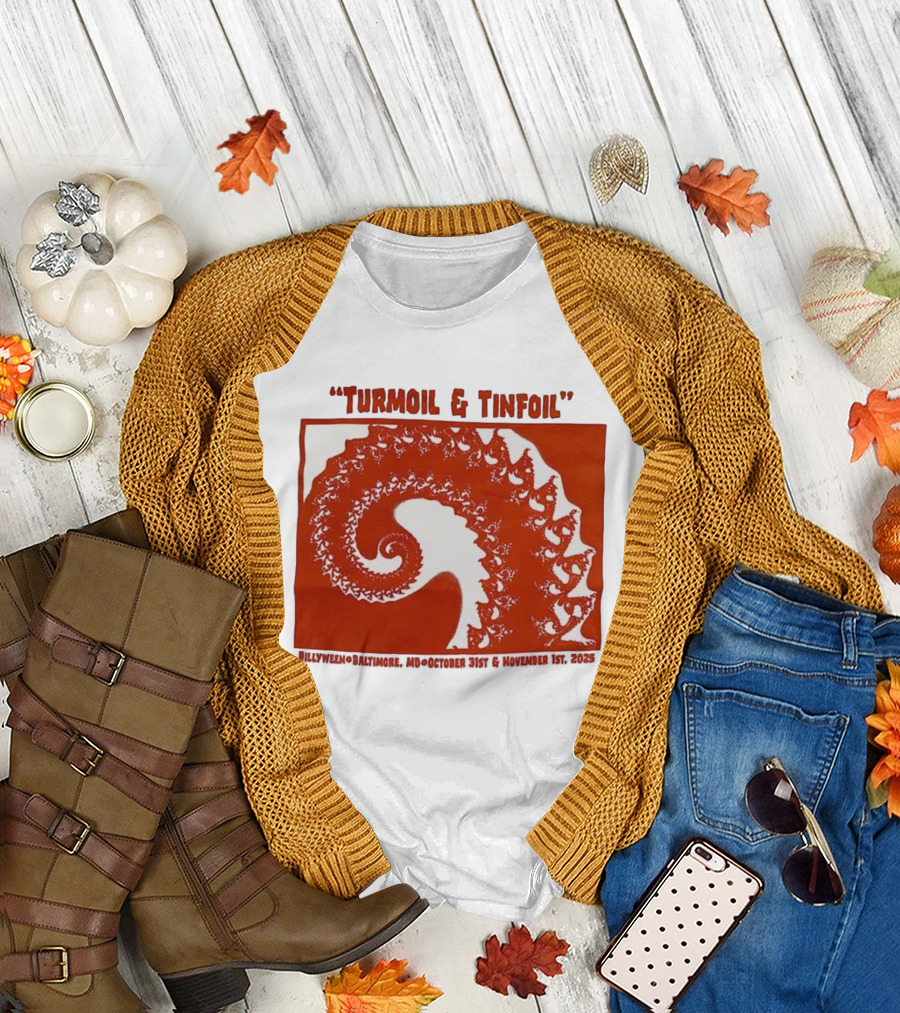 Turmoil and Tinfoil Intricate Spiral Pattern Billyween Baltimore T-Shirt