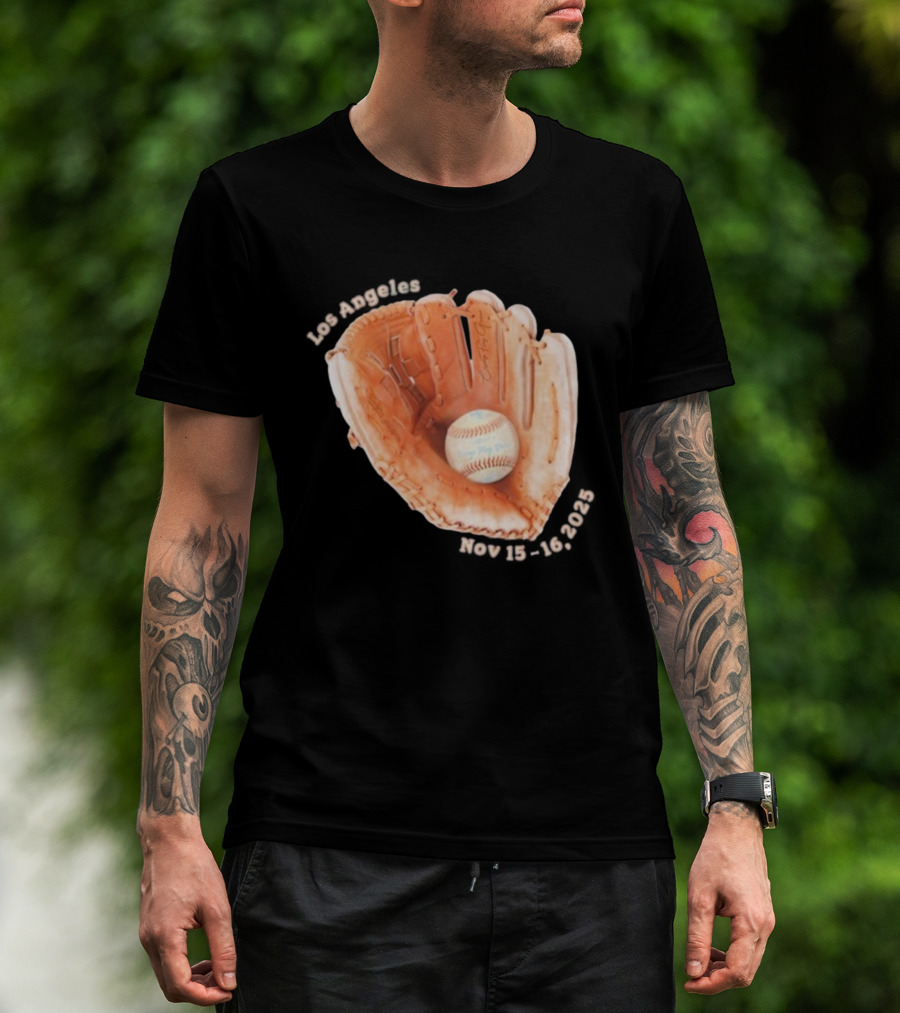 Camp Flog Gnaw Dodgers Stadium Nov 15 16 2025 Event Baseball Glove T-Shirt