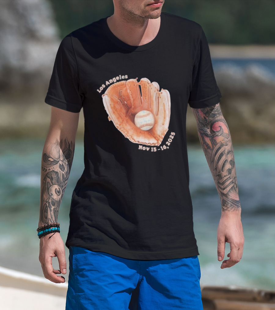 Camp Flog Gnaw Dodgers Stadium Nov 15 16 2025 Event Baseball Glove T-Shirt