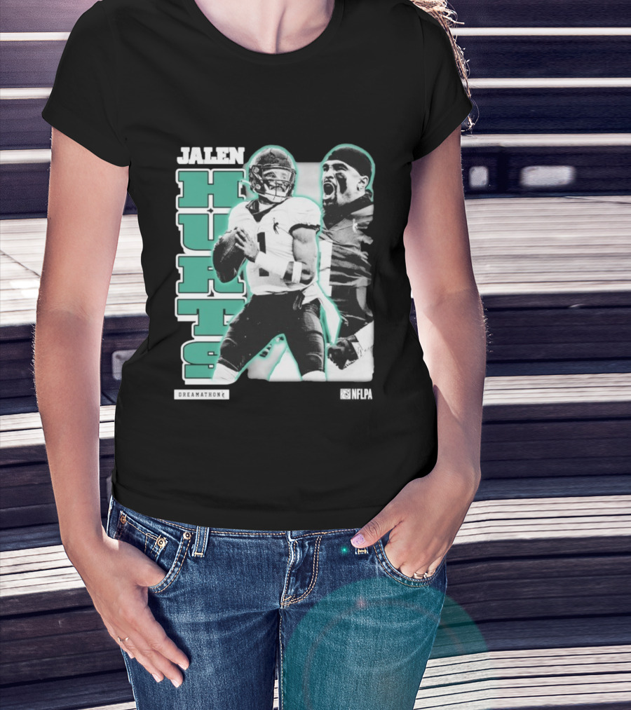 Jalen Hurts Dreamathon Philadelphia Eagles NFLPA Philly Football T-Shirt