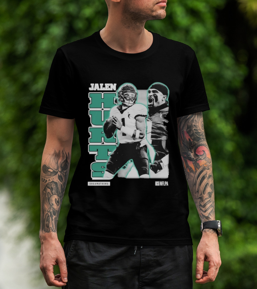Jalen Hurts Dreamathon Philadelphia Eagles NFLPA Philly Football T-Shirt