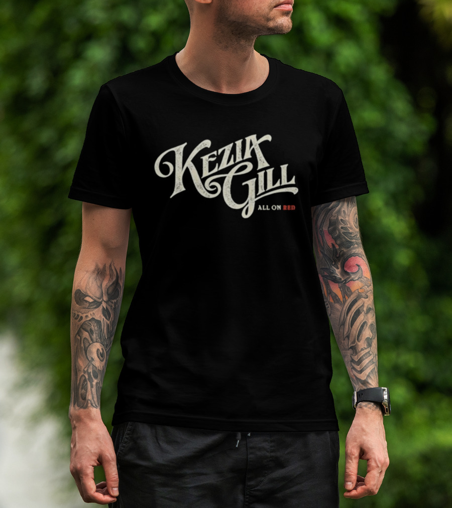 Kezia Gill All On Red Bold Vintage Style T-Shirt