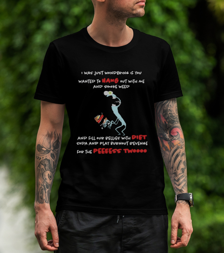 Smiling Friends Mr. Landlord Hang Out Smoke Weed Diet Soda Burnout Revenge Perfect Two T-Shirt