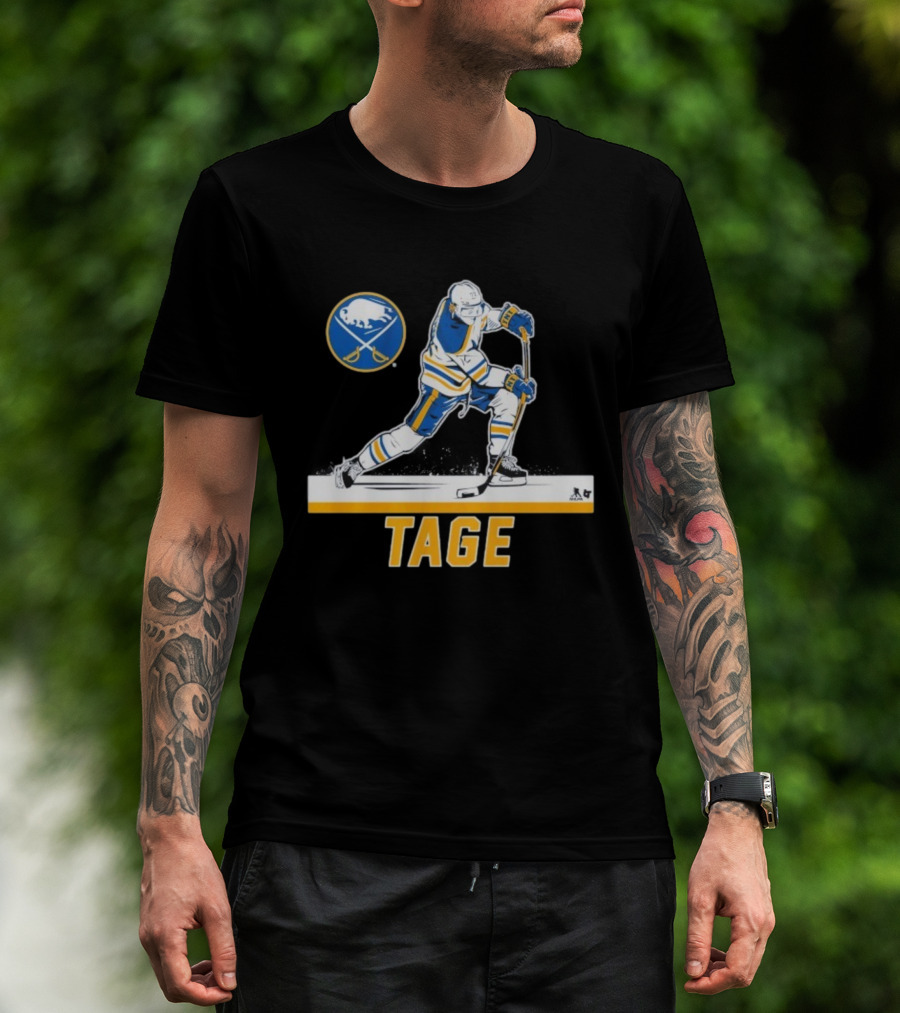 Tage Thompson Buffalo Sabres Hockey Action Art T-Shirt